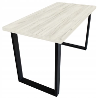 STÓŁ LOFT LOFTOWY DO KUCHNI KUCHENNY JADALNI SALONU 135x65 DĄB BIAŁY