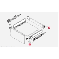 Szuflada Rejs front biały 50 x 50 x 8,6 cm