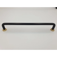 Uchwyt meblowy reling czarny + złoty metalowy US18-192-L31-G33