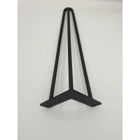 Noga meblowa 406mm CZARNY MAT LOFT - komplet 4 sztuki