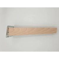 Noga meblowa skośna drewniana trapezowa surowa 20 cm