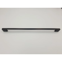 Uchwyt meblowy klasyczny czarny matowe loft 35,4 x 0,9 x 2,8 cm