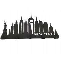 Wieszak wiszący metal miasto Nowy Jork GAMET czarny