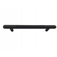 Uchwyt meblowy reling czarny matowy Gamet 16,9 x 1,2 x 3,2 cm