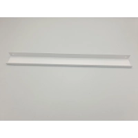 UCHWYT MEBLOWY KRAWĘDZIOWY NAKŁADANY PŁASKI UM-496 L-320 BIAŁY (574)