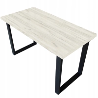 STÓŁ LOFT LOFTOWY DO KUCHNI KUCHENNY JADALNI SALONU 135x65 DĄB BIAŁY