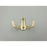 WIESZAK MEBLOWY,HACZYK NA UBRANIA PODWÓJNY ZŁOTY