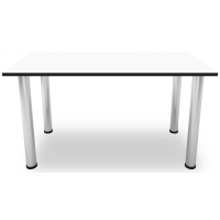 BIURKO GAMINGOWE DLA GRACZY KOMPUTEROWE DUŻE STABILNE BIAŁE-CZARNE BOKI