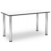 BIURKO GAMINGOWE DLA GRACZY KOMPUTEROWE DUŻE STABILNE BIAŁE-CZARNE BOKI