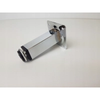 Noga meblowa kwadratowa regulowana 10 cm chrom