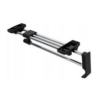 WIESZAK MEBLOWY WYSUWNY WYSUWANY CHROM ATM L-500 (404)