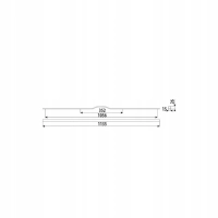 Uchwyt meblowy GAMET złoty mat 113,5 cm UA130-352-1056 symetryczny (14B)