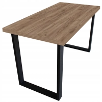 STÓŁ LOFT LOFTOWY DO KUCHNI KUCHENNY JADALNI SALONU 135x65 DĄB TOBACCO