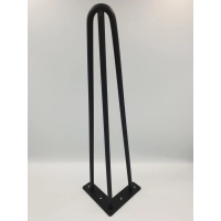 Noga meblowa 406mm CZARNY MAT LOFT - komplet 4 sztuki