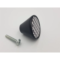 Uchwyt meblowy gałka czarny matowy Gamet