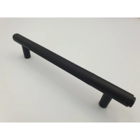 Uchwyt meblowy reling czarny matowy Gamet 16,9 x 1,2 x 3,2 cm