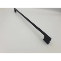 Uchwyt meblowy klasyczny czarny matowe loft 35,4 x 0,9 x 2,8 cm