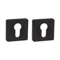 Szyld wkładka do drzwi rozeta czarny loft kwadrat (649)