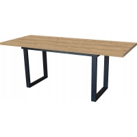 Stół LOFT DLA 6/8/10 osób 140/180 80cm DĄB CRAFT ZŁOTY ROZKŁADANY MASYWNY