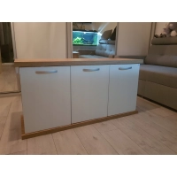 Szafka pod akwarium 240L/288L 120 WZMOCNIONA GRUBE BLATY OTWORY - KOLORY