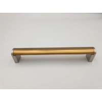 Uchwyt meblowy relingowy RE21 złoty szczotka 160mm