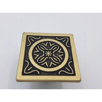 Uchwyt meblowy, gałka kwadratowa, stylizowana, starożytne cywilizacje