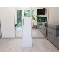 Biała szafka akwariowa 35x35cm WYSOKA 110cm PRAKTYCZNA RÓŻNE DEKORY KOLORY