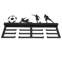 Wieszak na medale Piłka nożna czarny Gamet