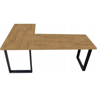 BIURKO NAROŻNE LOFT KOMPUTEROWE PRAWE DUŻE 200 x 135 BLAT 36mm LANCELOT