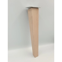 Noga drewniana do mebli noga meblowa skośna surowa 30 cm