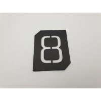 Tabliczka numerek CYFRA 8 samoprzylepna 70mm Gamet