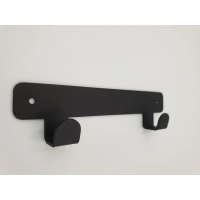 Wieszak wiszący metalowy loftowy czarny Gamet