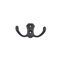 Wieszak wiszący czarny metal meblowy ścienny CH-04A (700)