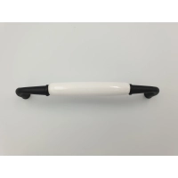 Uchwyt meblowy klasyczny porcelanowy czarny matowy retro Gamet