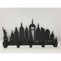 Wieszak wiszący metal miasto Nowy Jork GAMET czarny