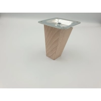 Noga meblowa drewniana skośna H8