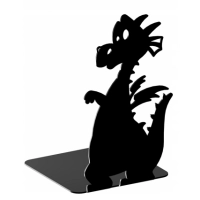 Podpórka do książek SMOK czarna loftowa Gamet (90)