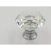 Uchwyt meblowy gałka błyszcząca, kryształ Gamet