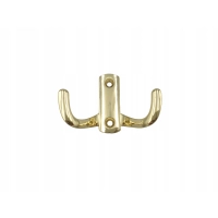 WIESZAK MEBLOWY,HACZYK NA UBRANIA PODWÓJNY ZŁOTY