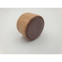 Gałka meblowa drewniana brązowa FSC GAMET GD17 dekor V116