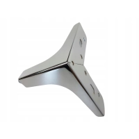 Noga meblowa kotwica 10,5 cm, chrom, nóżka do łóżka, sofy, komody (75)
