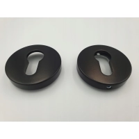 Klamka wewnętrzna Gamet Szyld z otworem na wkładkę czarny