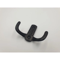 WIESZAK MEBLOWY,HACZYK NA UBRANIA PODWÓJNY CZARNY