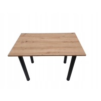 Stół do kuchni jadalni dąb artisan 115 x 60 x 72,6 cm loftowy nogi czarne