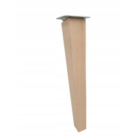 Noga drewniana do mebli noga meblowa skośna surowa 30 cm