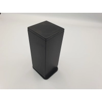 Noga meblowa kwadratowa regulowana czarna H-10 cm (485)