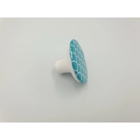 Gałka meblowa marokańska koniczyna Gamet GX01-P44-V73-SU niebieska 4,9x3 cm