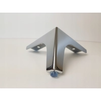 Noga meblowa kotwica 10,5 cm, chrom, nóżka do łóżka, sofy, komody (75)