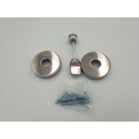 Klamka wewnętrzna Gamet Szyld okrągły, Szyld z blokadą WC