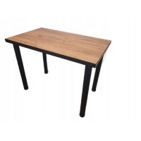 Stół do kuchni, dąb złoty craft 100x60 cm gruby blat 36mma